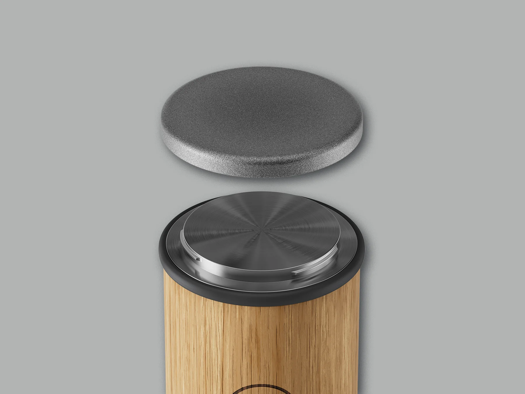 HORL®3 Eiche Rollschleifer Nahaufnahme mit schwebender Standard Diamantscheibe zur Verdeutlichung des Quick Lock Features